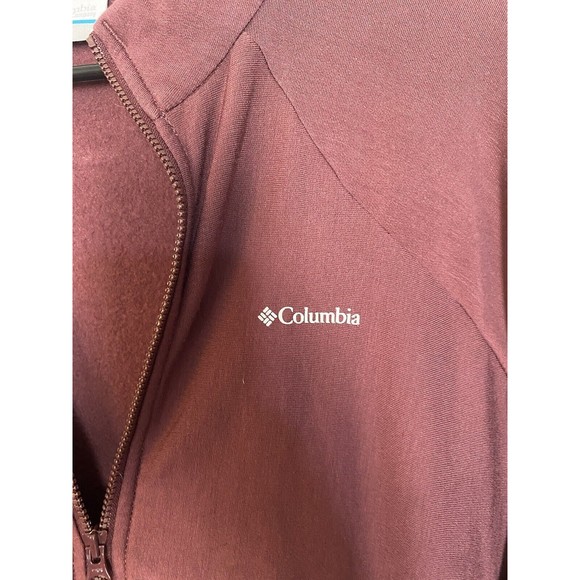 COLUMBIA‎ Women's Burgundy Full Zip Jacket - Size Medium - Picture 2 of 5